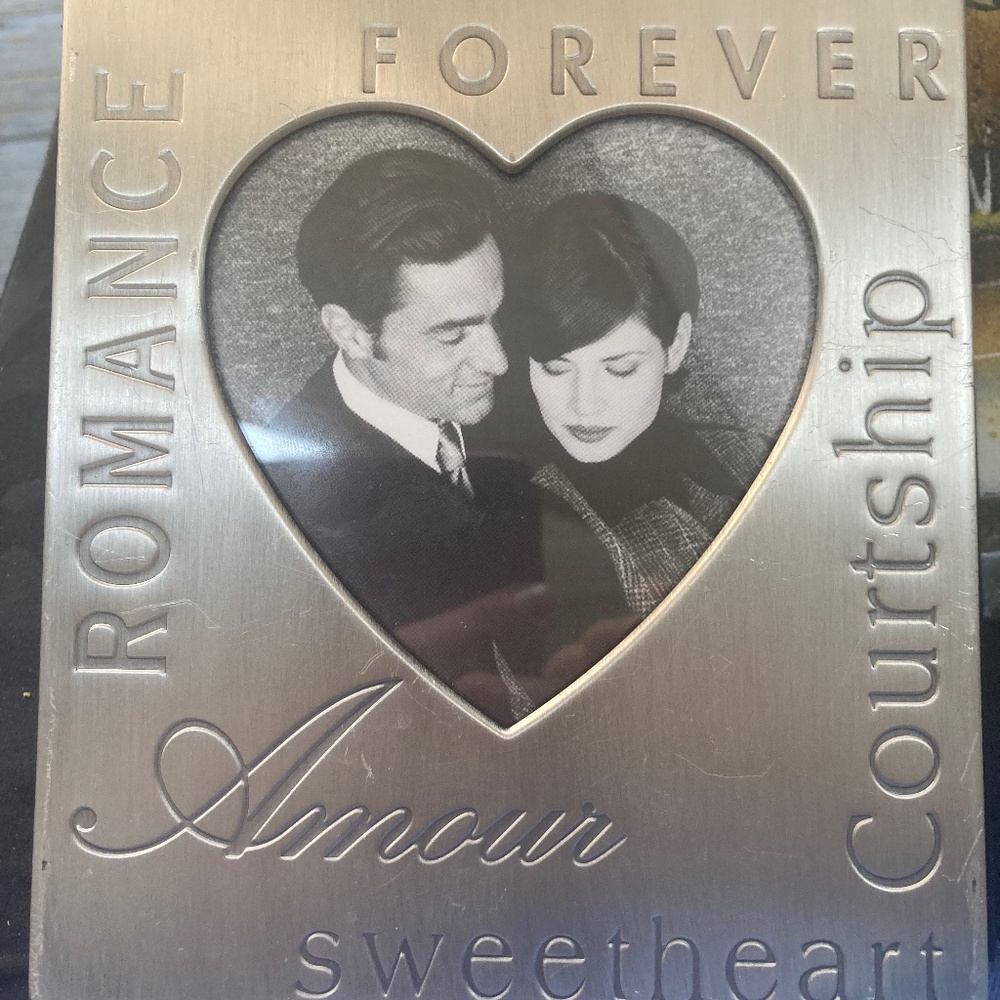 Royal Limited silver love photo album and frame